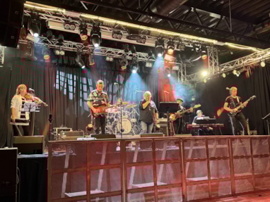 Konsert med Green Machine, bandet som Fredrik og Inge fra Byggopp Møre og Romsdal spiller i. 