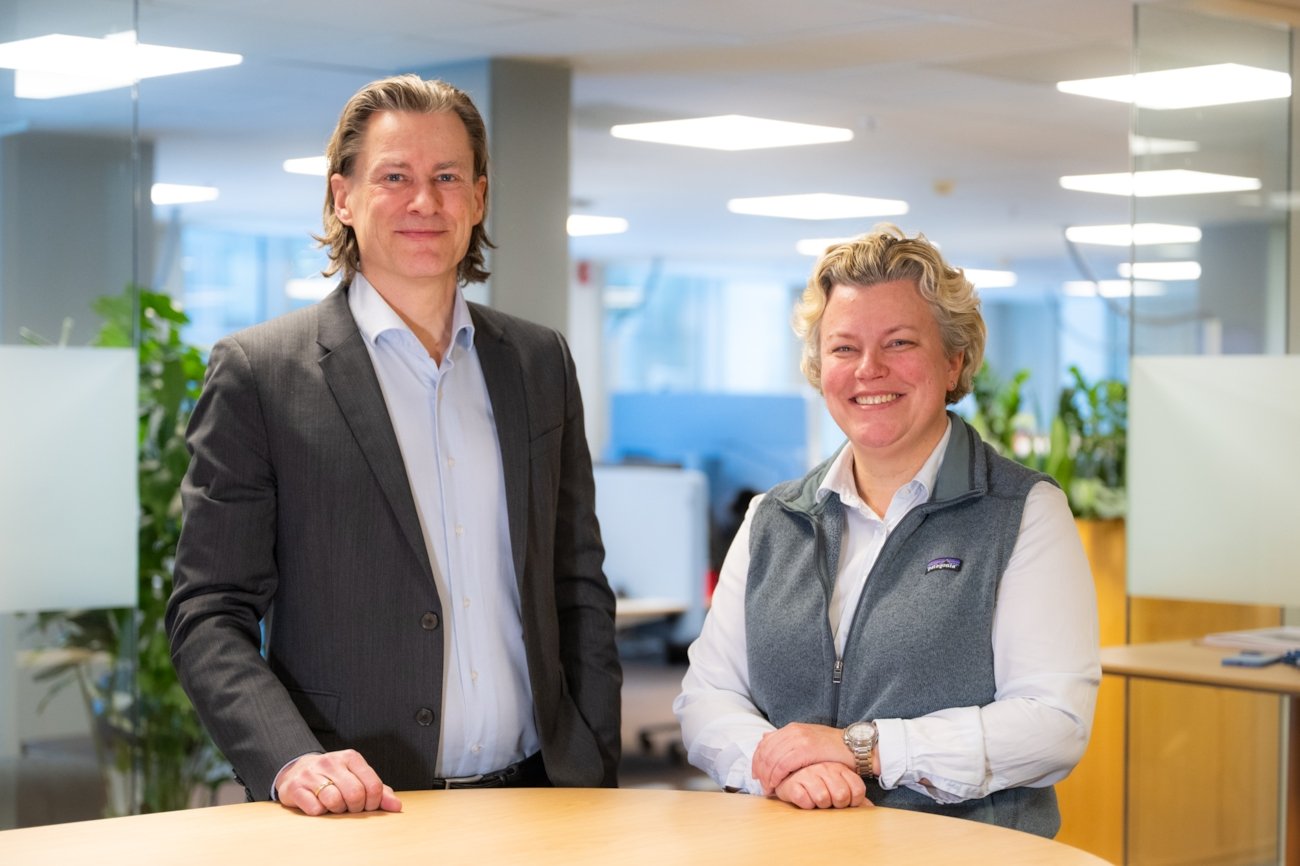 Therese Kristiansen, ny advokat i EBA og Snorre Fuhr, leder for juridisk avdeling i EBA.